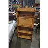 Image 1 : VINTAGE DROP FRONT DESK/STORAGE SHELF