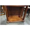 Image 8 : MIRRORED HALL STAND, WOOD WITH BRASS ACCENTS
