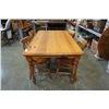 Image 4 : WOOD DINING TBALE WITH 4 CHAIRS