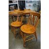 Image 8 : WOOD DINING TBALE WITH 4 CHAIRS