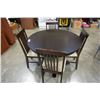 Image 1 : ROUND MODERN DINING TABLE WITH 4 CHAIRS