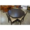 Image 2 : ROUND MODERN DINING TABLE WITH 4 CHAIRS