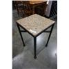 Image 10 : MARBLE TOP IRON BASE COFFEE AND END TABLE SET