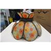 Image 2 : MCM FLOWER SLAG GLASS HANGING LAMP