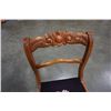 Image 8 : 2 VINTAGE CHAIRS WITH STICHED SEATS