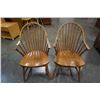 Image 1 : TWO OAK HOOPBACK ARM CHAIRS