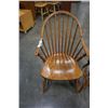 Image 3 : TWO OAK HOOPBACK ARM CHAIRS