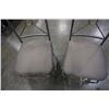 Image 9 : METAL GLASSTOP DINING TABLE WITH 4 CHIARS