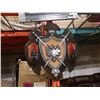 Image 1 : 32 INCH COAT OF ARMS W/ CANDLE HOLDERS