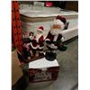 Image 2 : BOX OF SANTA FIGURES, SOME ANIMATED AND CHRISTMAS DECOR