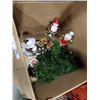 Image 3 : BOX OF SANTA FIGURES, SOME ANIMATED AND CHRISTMAS DECOR