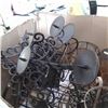 Image 2 : BOX OF DECORATIVE METAL CANDLE HOLDERS AND STANDS
