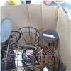 Image 3 : BOX OF DECORATIVE METAL CANDLE HOLDERS AND STANDS