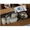 Image 3 : BOX OF CHINA CUPS AND SAUCERS