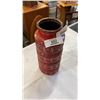 Image 3 : 12 INCH WEST GERMAN RED VASE