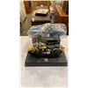 Image 1 : MSUCLE CAR COIN BANK, MODEL CAR AND MOTORCYCLE FIGURE