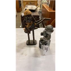 2 HANDMADE FIGURES