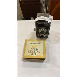 ROLLEIFLEX DISPLAY CAMERA AND GOLD LEAFING KIT