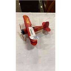 RED METAL PLANE