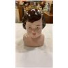 Image 3 : CAST IRON DOG COIN BANK AND METAL MINERVA GERMAN DOLL HEAD BUST