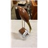 Image 6 : 2 BRASS AND WOOD BIRD FIGURES