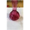 Image 11 : POTTERY VASE, SIGNED ART GLASS VASE AND PINK ART GLASS VASE