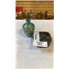 Image 1 : CLOISONNE STYLE VASE AND LIDDED DISH