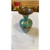 Image 5 : CLOISONNE STYLE VASE AND LIDDED DISH