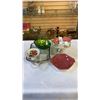 Image 1 : LOT OF CHINA DISHES, ROYAL WINTON, LIMOGES, AND GLASS OVERLAY DISHES