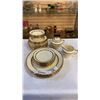 Image 1 : EDWIN M KNOWLES CHINA DISHES AND CREAM AND SUGAR