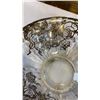 Image 8 : HAND PAINTED LIDDED JAR AND SILVER ETCHED BOWL