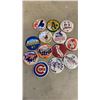 Image 2 : LOT OF ASSORTED VINTAGE MLB BUTTONS
