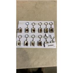 LOT OF ENCASED INSECT KEYCHAINS