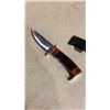 Image 2 : COLUMBIA  STONE LOOK HANDLE KNIFE WITH SHEATH