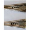 Image 4 : 5 CB&S SPOONS WITH STERLING SILVER HALLMARKS