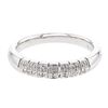 Image 1 : Natural 0.08 CTW Diamond Band Ring 14K White Gold - REF-43M2F