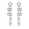 Image 1 : Natural 1.02 CTW Diamond Earrings 14K White Gold - REF-184R5K
