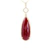 Image 1 : Natural 15.64 CTW Ruby & Diamond Necklace 14K Yellow Gold - REF-67M5F