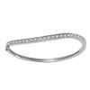Image 1 : Natural 0.81 CTW Diamond Bangle 14K White Gold - REF-145H8W