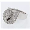 Image 1 : Natural 1.34 CTW Diamond Ring 18K White Gold - REF-265N5Y