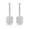 Image 1 : Natural 0.50 CTW Diamond Earrings 14K White Gold - REF-74K7R