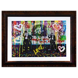 Nastya Rovenskaya- Original Mixed Media on Paper "Chaplin and Hardy"