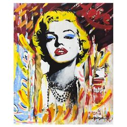 Nastya Rovenskaya- Mixed Media "Marilyn Monroe II"