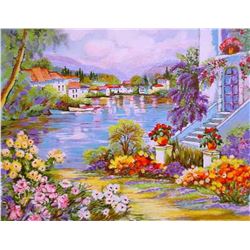 Zina Roitman- Original Serigraph "River Side"