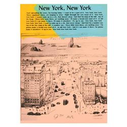 Ringo Daniel Funes (Protege of Andy Warhol's Apprentice, Steve Kaufman), "New York, New York" One-of