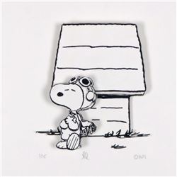 Peanuts, "Hero" Hand Numbered Limited Edition 3D Decoupage with Certificate of Authenticity.