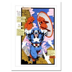 Marvel Comics, "Captain America, Sentinel: Uncanny X-Men #268" Numbered Limited Edition Canvas by Ji