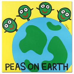 "Peas on Earth" Limited Edition Lithograph by Todd Goldman, Numbered and Hand Signed with Certificat