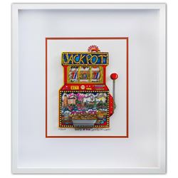 Charles Fazzino- 3D Construction Silkscreen Serigraph "Slots of Fun"