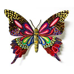 Patricia Govezensky- Original Painting on Cutout Steel "Butterfly CCLXXXVII"